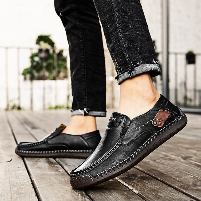 Barton™ • Chaussures en cuir faites à la main, alliant confort et caractère