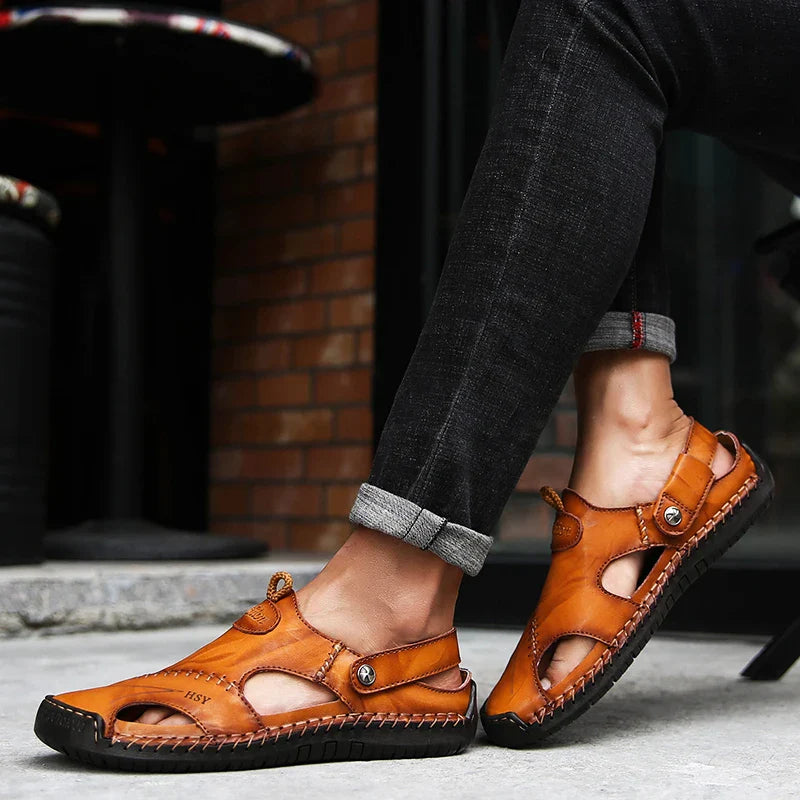 Henly| Sandales Orthopédiques en Cuir