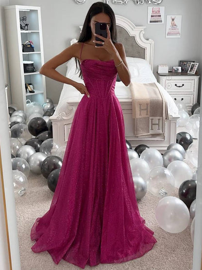 long tan dress with thin straps sleeveless elegant women's evening ceremony | Force