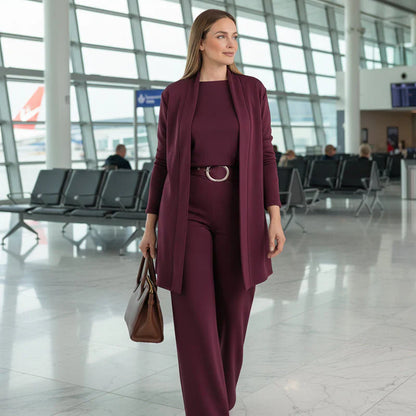Elegant 3-piece set with a fluid cut - Lunara™