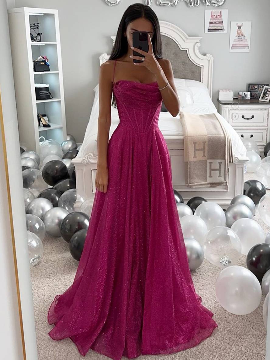 long tan dress with thin straps sleeveless elegant women's evening ceremony | Force