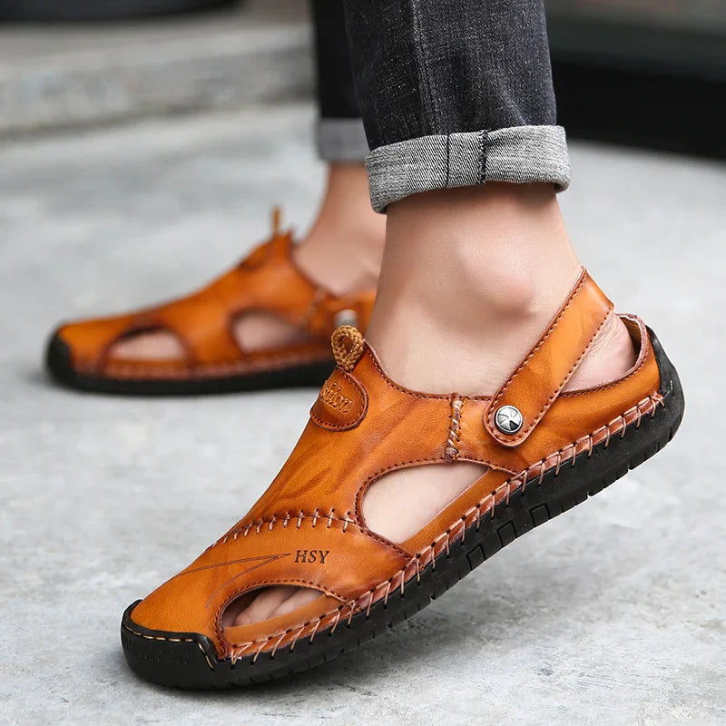 Henly| Sandales Orthopédiques en Cuir